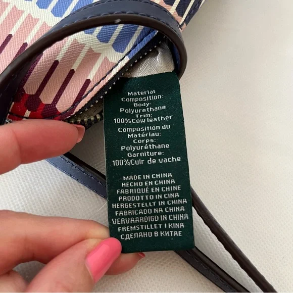 Lauren Ralph Lauren Red White Blue Crossbody Bag Lindley Alissa - Picture 10 of 16